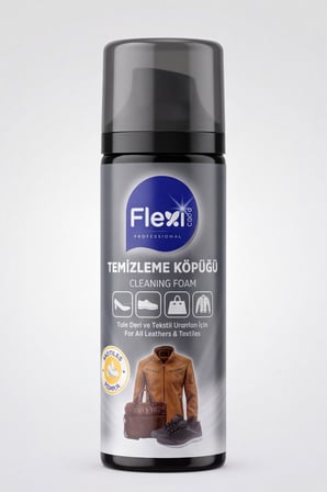 FoamExpress - Deri ve Tekstil Temizleme Köpüğü 200 ml, Ayakkabı Ceket Çanta Leke Çıkarıcı Leke Sökü