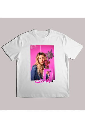 Kız Erkek Çocuk Manifest Lidya Poster Baskılı %100 Organik Pamuk Tshirt