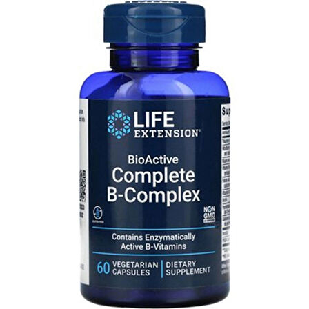 Life Extension BioActive Complete B-Complex 60 Vegetarian Capsules