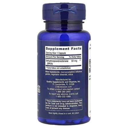 Life Extension, Dhea, 50 mg 60 Capsul