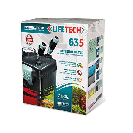 Lifetech 635 Akvaryum Dış Filtre 600 Lt/h