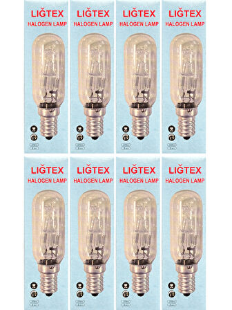 Lığtex 28W 2800K (Sarı Işık) E14 Duylu Aspiratör Ampulü (8 Adet)