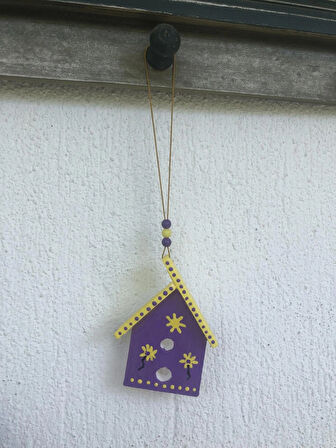 EV MODELLİ BAHÇE BALKON DUVAR SÜSÜ