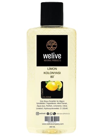 Welive Limon Kolonyası 400 ml 80°