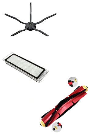 Roborock S5 - S6 Serileri Ile Tam Uyumlu Orijinal Yedek Parça Seti