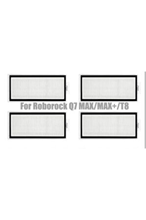 Roborock Q7 Max Ve Max Plus Uyumlu Hepa Filtre 4 Adet