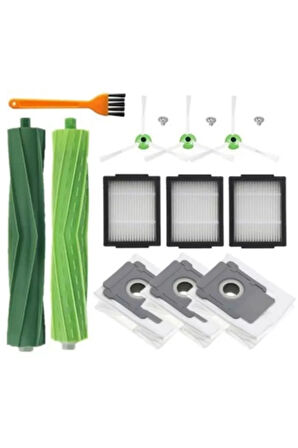 Irobot I3+ I7+ I8+ E5 E6 Modelleri Ile Uyumlu Yedek Filtre Fırça Toz Torbası Set