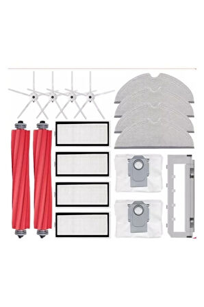 Roborock Q7 Max Ve Max Plus Uyumlu Yedek Toz Torbası Fırça Filtre Seti