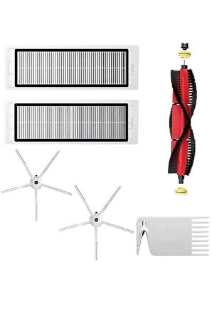 Xiaomi Sdjqr02rr Uyumlu  Robot Süpürge Ve Roborock S5 Max S6 Maxv Hepa Filtre Fırça Yedek Set