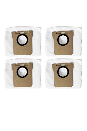 Dreame L10s ultra X10 plus S10 Pro uyumlu 4 adet toz torbası