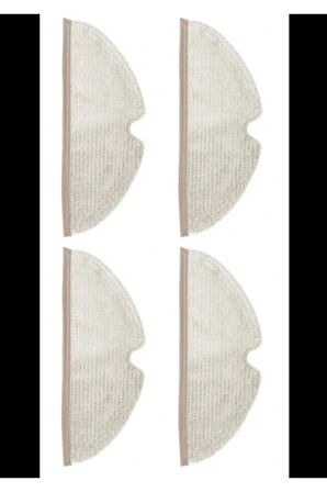 Roborock S5 Max - S6 Maxv Uyumlu 4 Adet Mop Paspas