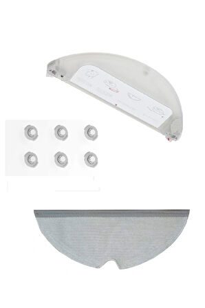 Roborock S6 Uyumlu Su Deposu (tankı) Mop Paspas Ve Filtre Seti