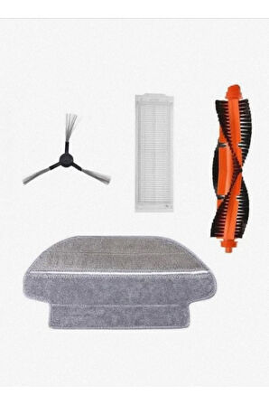 Mi Robot Vacuum Mop P - Stytj02ym - Uyumlu Yedek Hepa Filtre Fırça Seti