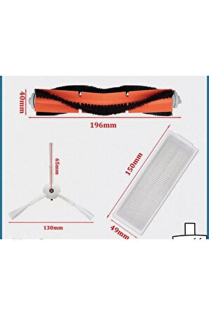 Mi Robot Vakum Mop 2 Pro Mjst1shw Fırça, Hepa Filtre ( Model No Kontrol Ediniz)