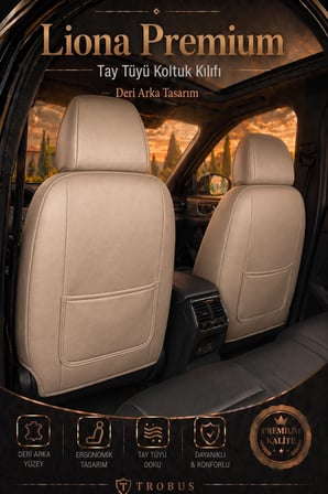 Peugeot 2008 2013 ve Sonrası Araca Uyumlu Premium Tay Tüyü Koltuk Kılıfı Liona Serisi Tarçın