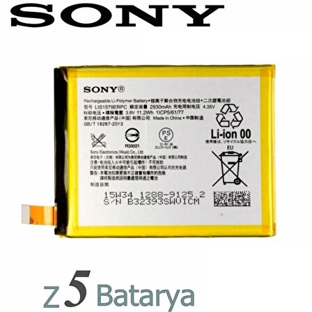 Sony Xperia Z5 Batarya Sony Xperia Z5 LIS1593ERPC Uyumlu Yedek Batarya