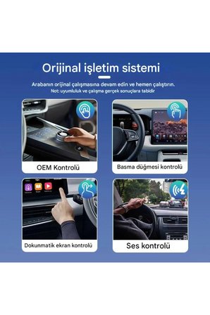 Kablosuz Android Auto/Car Play USB Dongle Cihazı ( Lisinya )