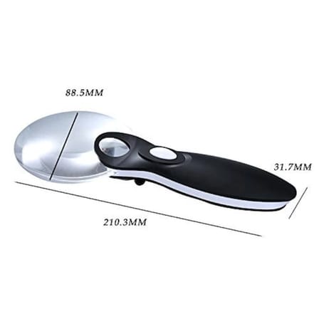 Nikula- Kontrolü Için 10x 20x,2led ışıklı El Büyüteç ( Lisinya )