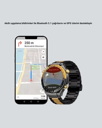Amoled Akıllı Saat IP67 Su Geçirmez 3 Bileklikli Sağlık Takipli - Lisinya