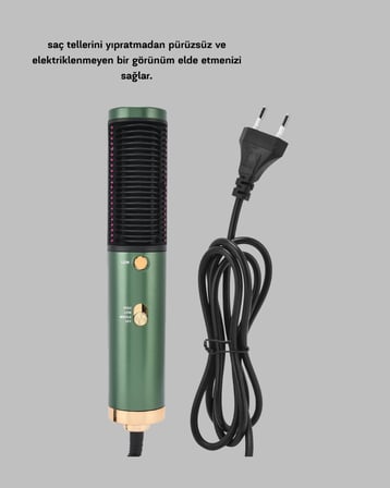 Güçlü İyonik Saç Kurutma Makinesi 3 Kademeli Isı ve 360° Dönebilen Kablo - Lisinya