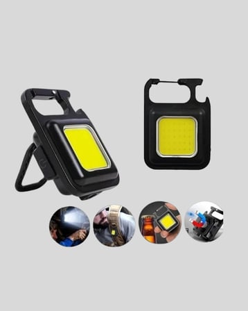 Mini 800 Lümen LED El Feneri – USB Şarjlı, 3 Kademeli Işık, Şişe Açacaklı Taşınabilir Tasarım - Lisi