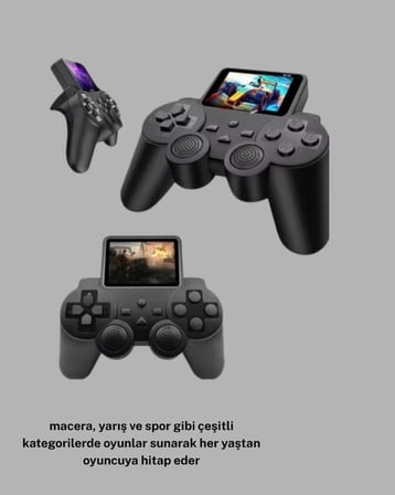 520 Oyunlu Atari S10 El Konsolu – Retro Tasarım, Şarjlı ve Taşınabilir Oyun Deneyimi - Lisinya