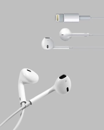 iPhone 14 ve altındaki modellerle uyumlu Kablolu kulaklık - Lisinya