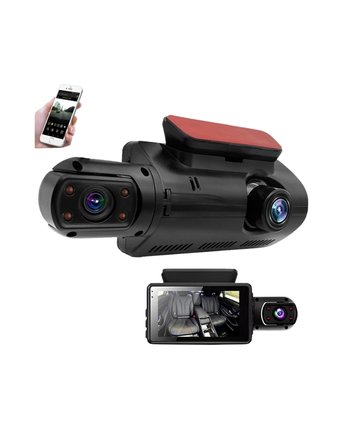3 inç IPS Ekranlı Full HD Araç Kamerası – WiFi, Gece Görüş ve Hareket Algılama Özellikli Dashcam - L