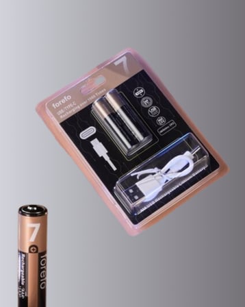 Hızlı Şarj Teknolojili USB Şarjlı AAA Pil – 40 Dakikada Tam Şarj - Lisinya