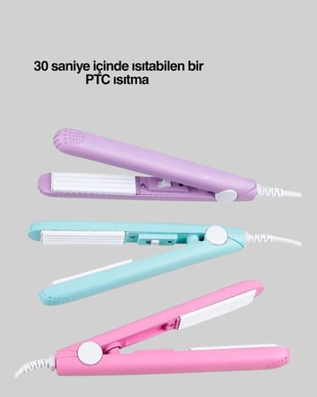 Otomatik Güç Ayarlı, Yaylı Sistemli Kısa Saç Kıvırıcı – Çekmeden ve Kırmadan Şekillendirme - Lisinya