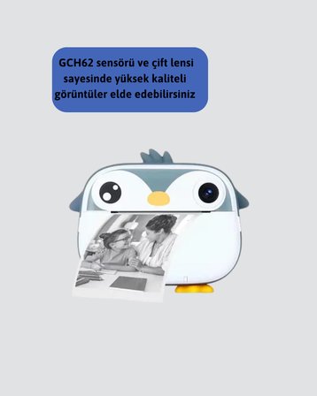 Anında Baskı ve Yüksek Çözünürlüklü Çift Lensli Fotoğraf Makinesi - Lisinya