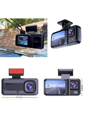 Ön ve Arka Kameralı 2 İnç 1080P Full HD DVR Araç İçi Ekran - Lisinya