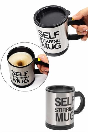 Karıştırıcı Özellikli Mikser Kupa Bardak Kompakt Taşınabilir Mug - Lisinya