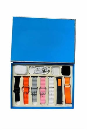 7 Kordonlu Unisex Akıllı Saat Çoklu Kordon Seçeneği Amoled Ekran - Lisinya