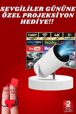 Sevgiliye Özel Hediye Ayaklı Sinema Projektörü Projeksiyon - Lisinya
