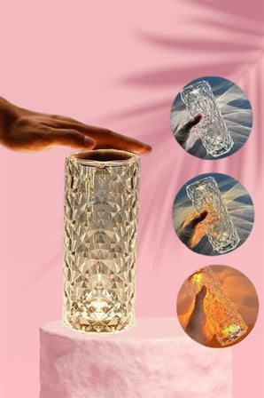 Sevgililer Gününe Özel Romantik Kristal Gece Lambası Sevgiliye Hediye - Lisinya