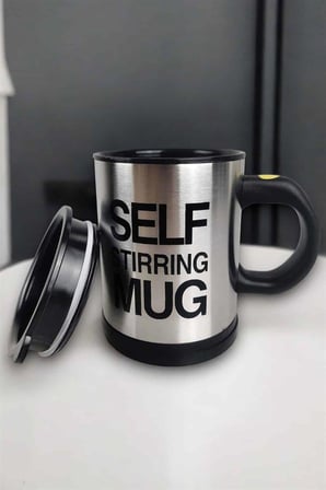 Yazılı Mug Kupa Karıştırıcı Özelliği Ve Paslanmaz Çelik - Lisinya