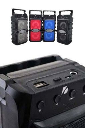 Çift Çıkışlı Güçlü Bataryalı Kablosuz Yüksek Ses Kaliteli Bluetooth Hoparlör - Lisinya