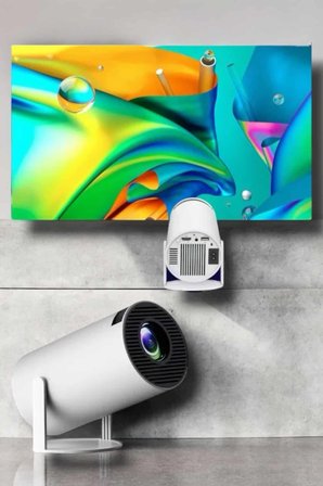 130 İnç Geniş Ekran ve 4K Destekli Full HD Projeksiyon Cihazı - Lisinya