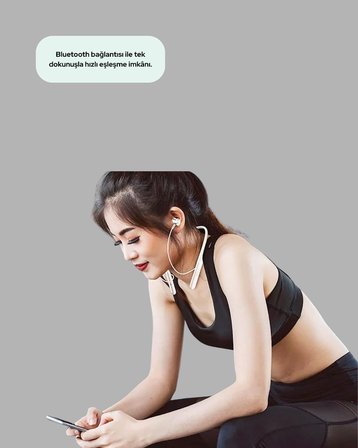 Spor ve Günlük Kullanım İçin 100 Saatlik Kablosuz Kulaklık - Lisinya