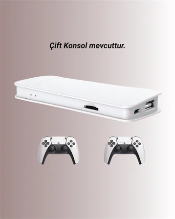 M15 Retro Konsol – 20.000 Oyunlu, Çift Gamepadli, 4K HDMI - Lisinya