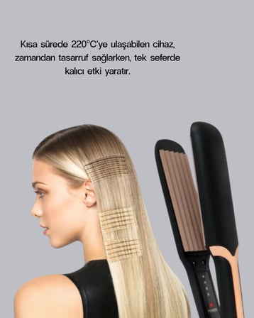 Tost Model Saç Şekillendirici Hızlı Isınan Isı Ayarlı - Lisinya
