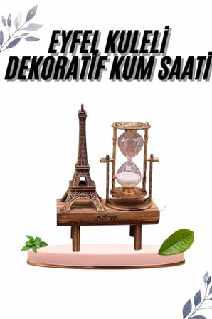 Paris Eyfel Kulesi Hediyelik Eyfel Retro Kum Saati Dekoratif Eşya - Lisinya