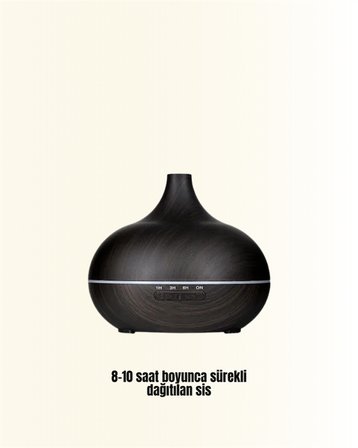 7 Renk Işıklı Ultrasonik Hava Difüzörü – Sessiz ve Güvenli Kullanım - Lisinya