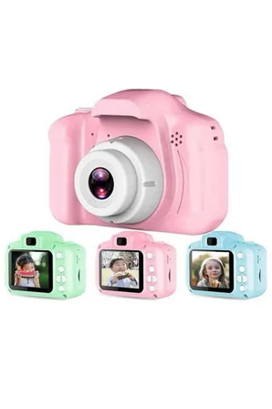 Çocuklara Özel Fotoğraf Ve Video Çeken Mini Çok Renkli Fotoğraf Makinesi - Lisinya