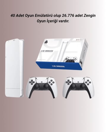 M15 Retro Konsol – 20.000 Oyunlu, Çift Gamepadli, 4K HDMI - Lisinya