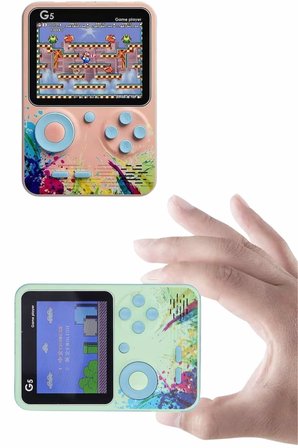 Game Box Oyun Konsolu 500 Retro Oyunlu Mini Taşınabilir 3 İnç - Lisinya