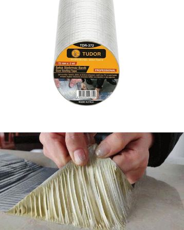 3 Lü Set Güçlü Yapışkanlı Su Yalıtım Bandı 72 MM 2 Metre - Lisinya