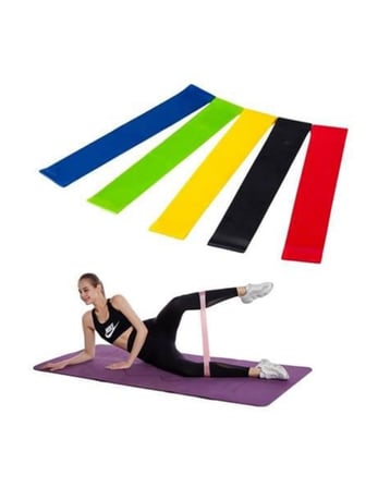 Pilates Direnç Lastiği Fitness Yoga ve Evde Spor İçin Çok Amaçlı Bant - Lisinya