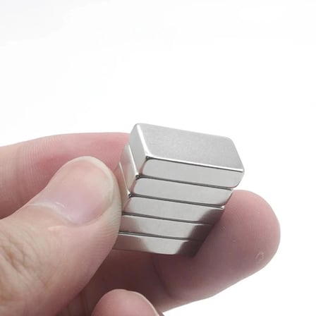 2 Adet 20x10x5 mm Neodyum Magnet N35 Güçlü Mıknatıs Köşeli ve Dayanıklı Nikel Kaplama ( Lisinya )
